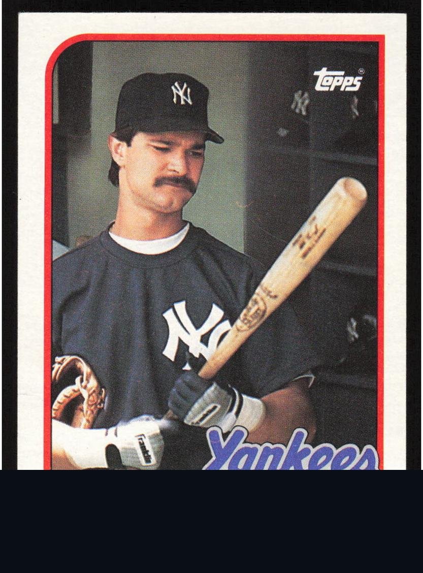 Masked 1989 Topps Baseball card