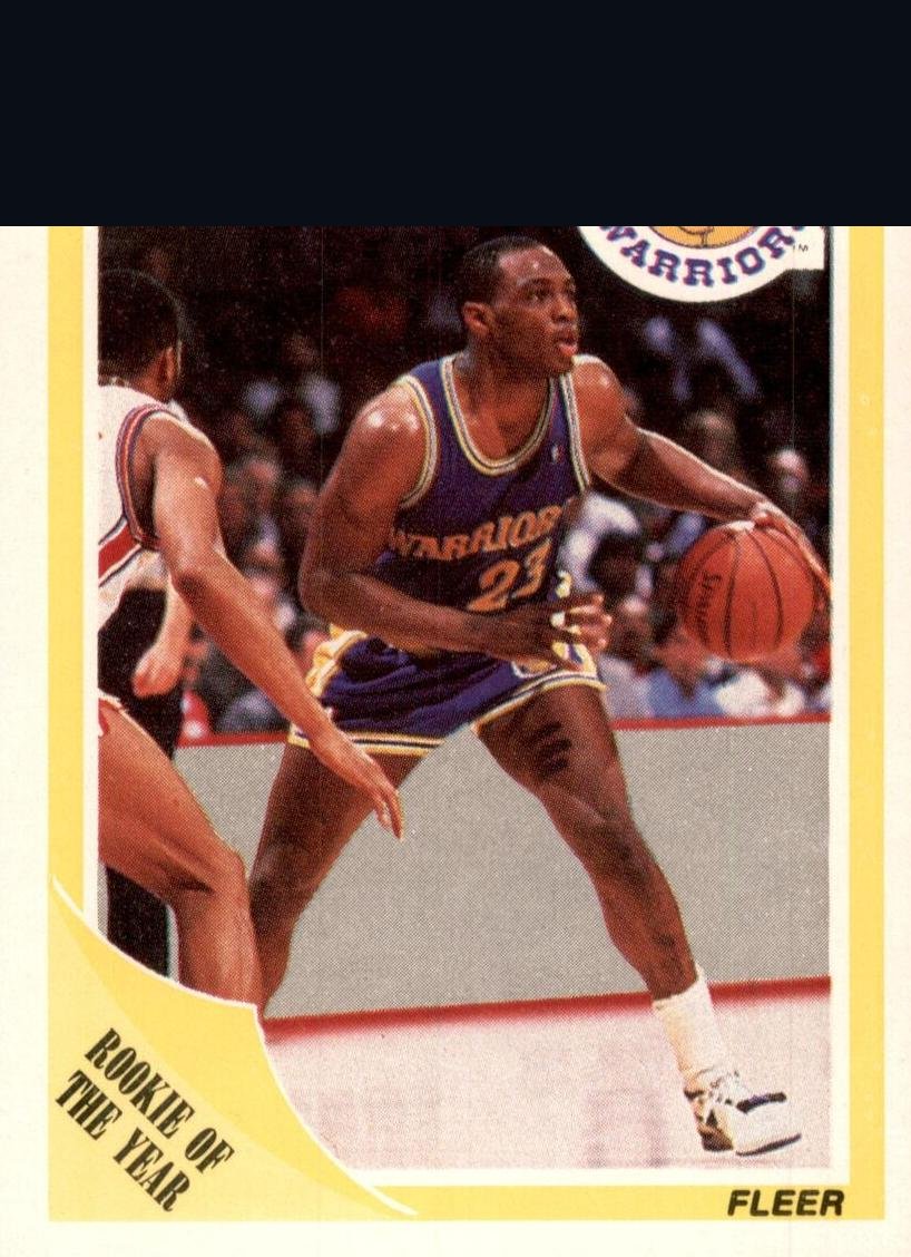 Masked 1989 Fleer Basketball card