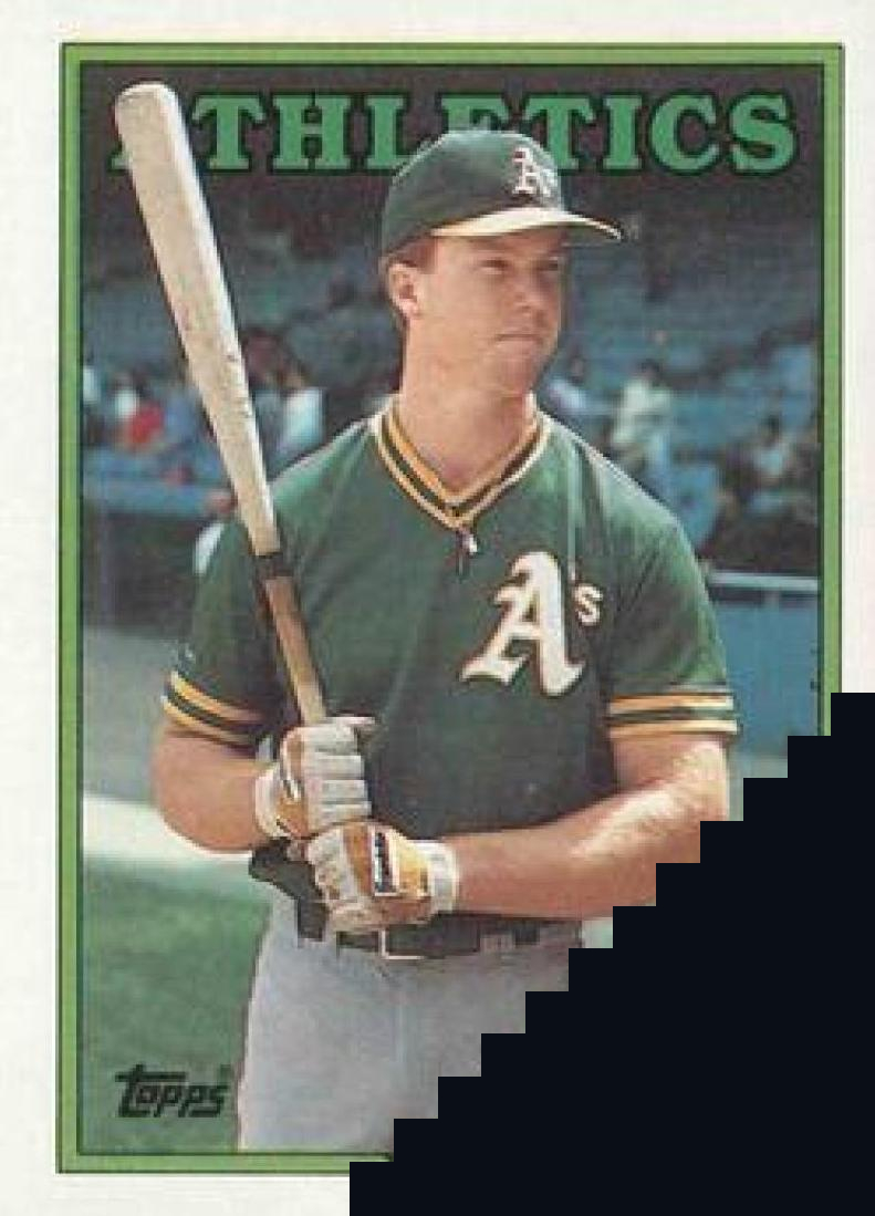 Masked 1988 Topps Baseball card