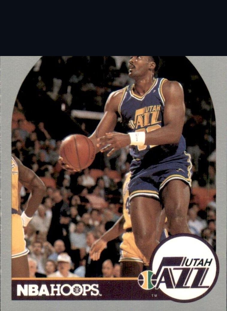 Masked 1990 Hoops Basketball card